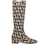 Valentino Garavani Valentino Garavani Canvas Logo Boots Beige