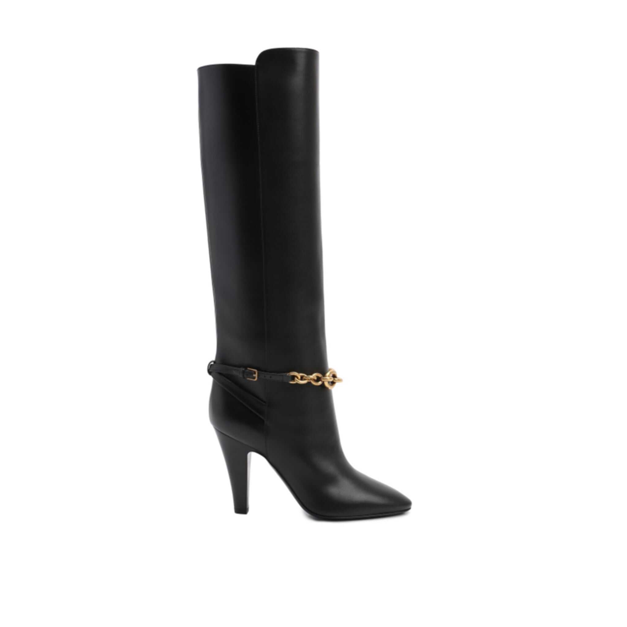 Saint Laurent Saint Laurent Leather Boots Black