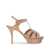 Saint Laurent Saint Laurent Tribute Leather Sandals Beige