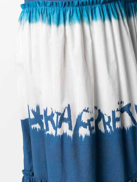 Fuste casual Alberta Ferretti Alberta Ferretti Tie Dye Midi Skirt Blue Femei (BM 10103174) 5