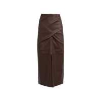 Fuste casual Brunello Cucinelli Leather Skirt Femei
