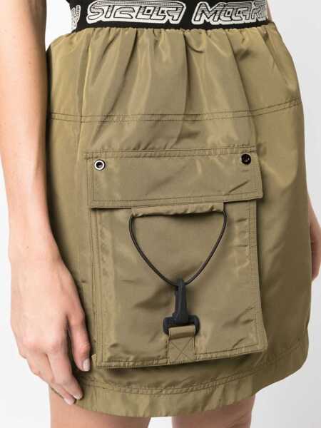 Fuste casual Stella McCartney Stella Mccartney Logo Skirt Khaki Femei (BM 10103252) 5