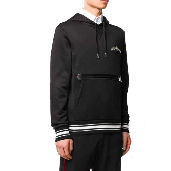 Bluze de trening Alexander McQueen Alexander Mcqueen Logo Hooded Sweatshirt Black Barbati (BM 10104095) 2