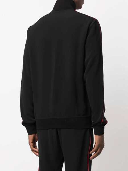 Bluze de trening Alexander McQueen Alexander Mcqueen Logo Zipped Sweatshirt Black Barbati (BM 10104113) 4