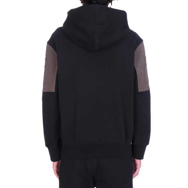 Bluze de trening Neil Barrett Neil Barrett Cotton Logo Hooded Sweatshirt Black Barbati (BM 10104137) 3