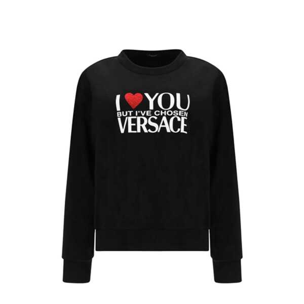 Bluze de trening Versace Versace Cotton Logo Sweatshirt Black Femei  (BM10104524) - Boutique Mall Romania