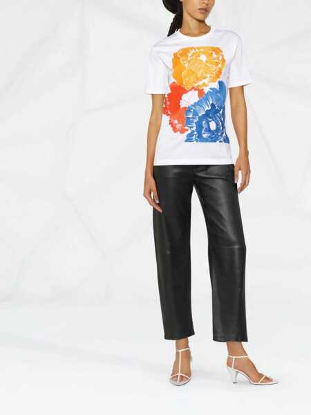 Tricouri Salvatore Ferragamo Salvatore Ferragamo Cotton T-Shirt White Femei (BM 10104998) 2