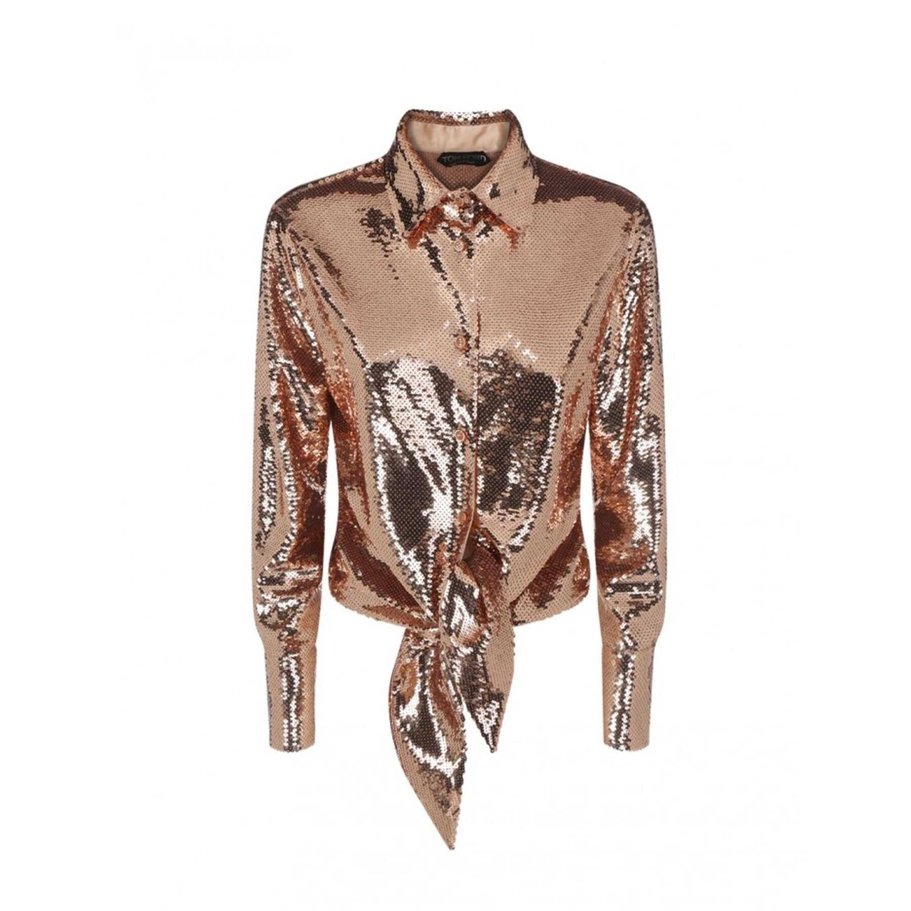 Tom Ford Tom Ford Paillettes Shirt Gold
