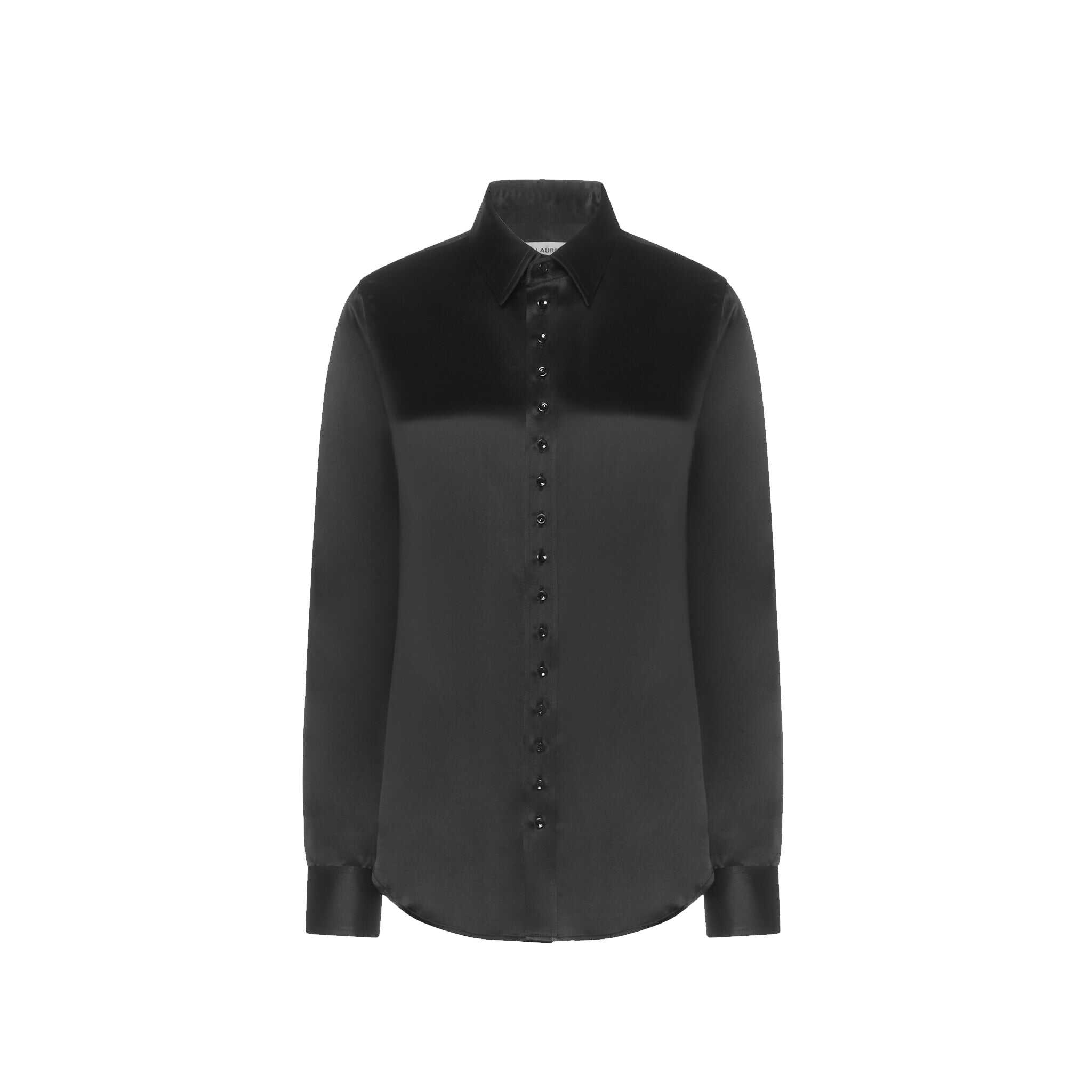 Saint Laurent Saint Laurent Silk Shirt Black