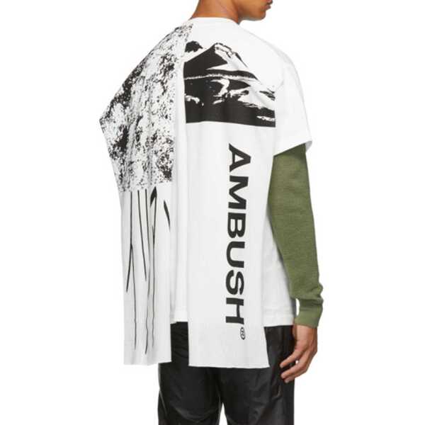 Tricouri AMBUSH Ambush White Cape T-Shirt White Barbati (BM 10105187) 3