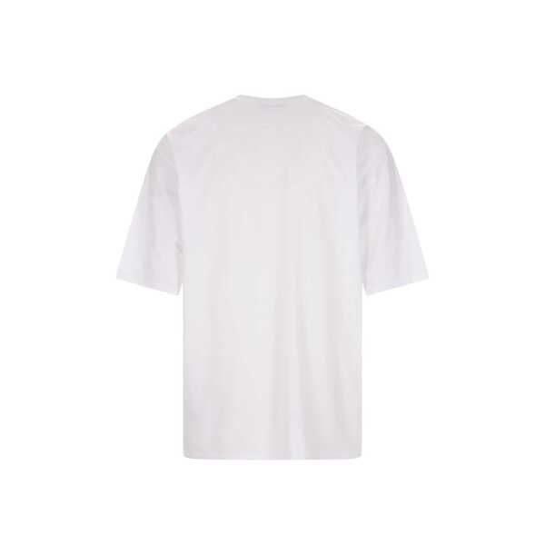 Tricouri Balmain Balmain Oversize Cotton T-Shirt White Barbati (BM 10105274) 2