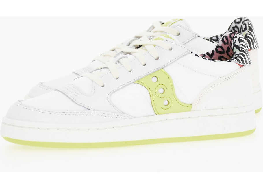 Saucony Low-Top Jazz Court Sneakers With Rubber Sole White
