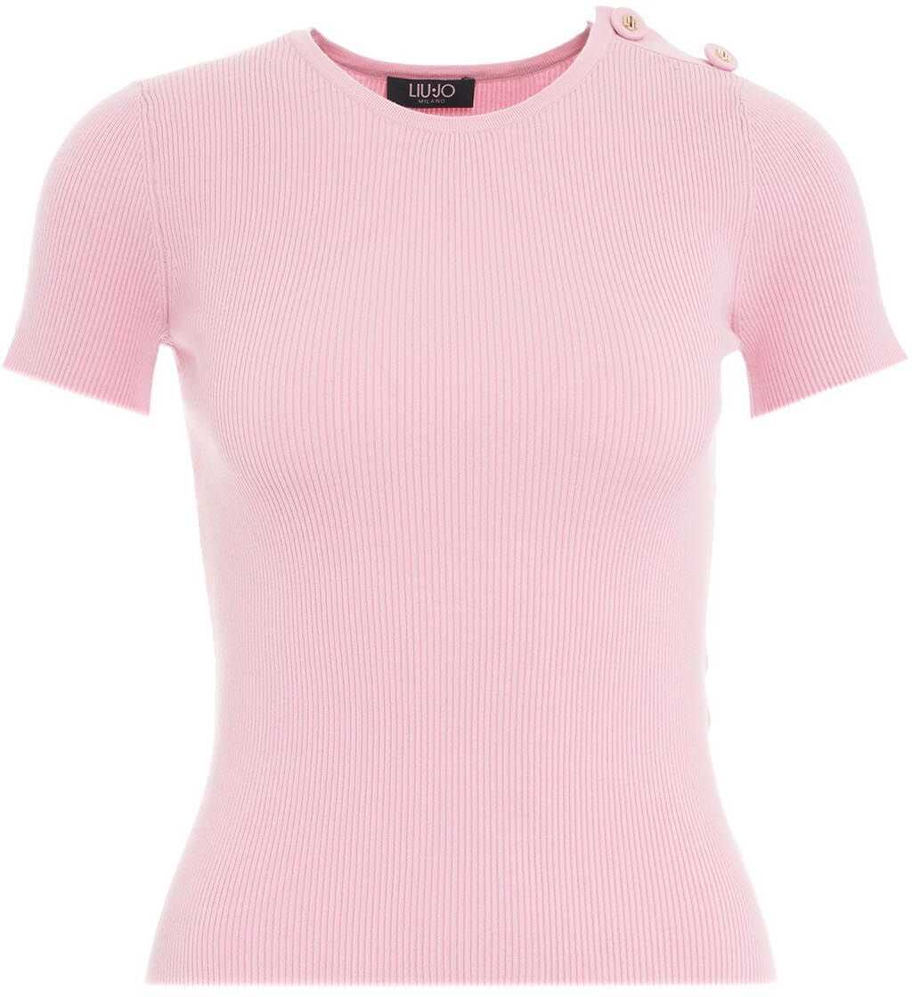 Liu Jo Rib knit top Pink