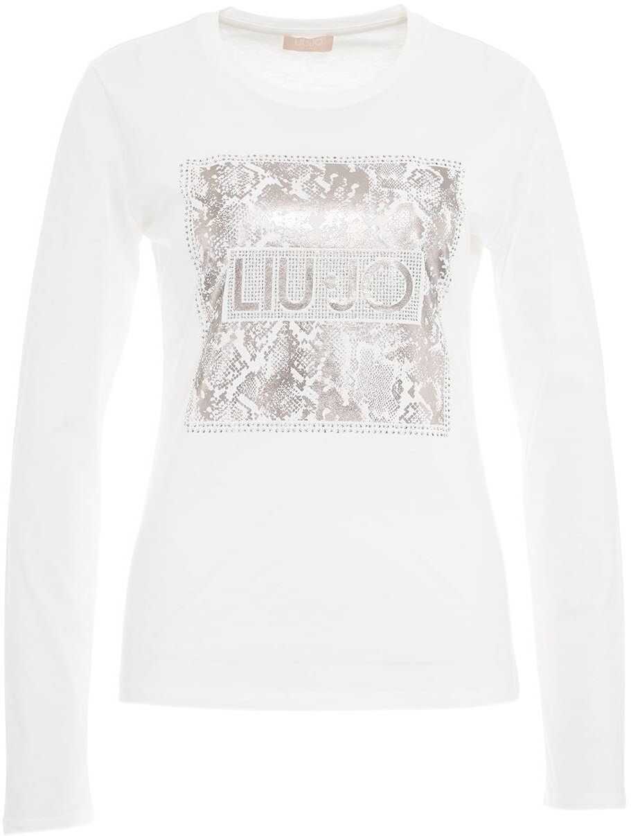 Liu Jo Long sleeve shirt with logo print White