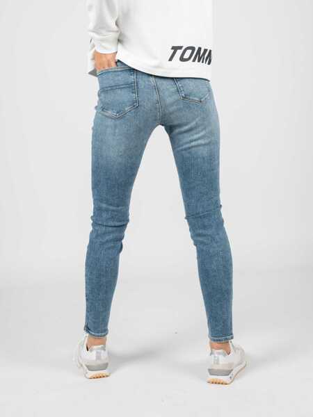 Blugi skinny Tommy Hilfiger Sylvia DW0DW11594 Niebieski Femei (BM 10112858) 4