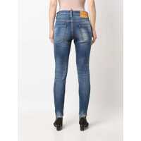 Blugi skinny DSQUARED2 Dama - Blugi skinny DSQUARED2 Dark Wash Skinny Fit Denims With Belt Loops 14Cm Blue Femei (BM 10113269) - B-mall.ro