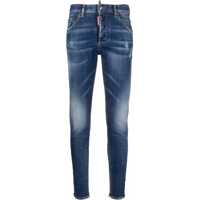 Blugi skinny Dark Wash Skinny Fit Denims With Belt Loops 14Cm Femei