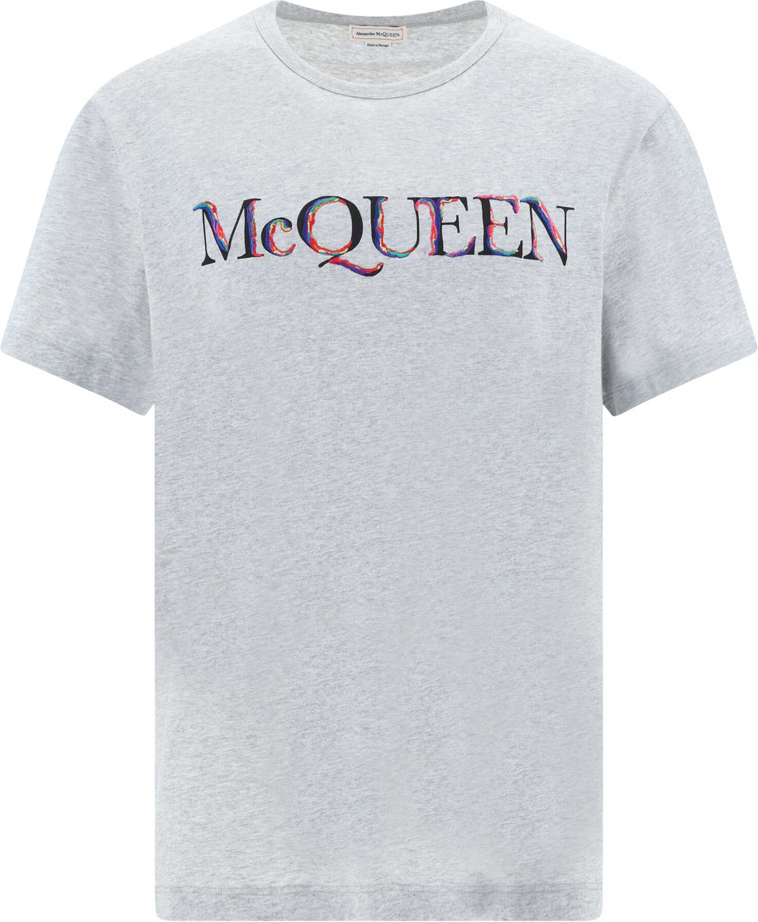 Alexander McQueen T-Shirt LIGHT PALE GREY/MIX