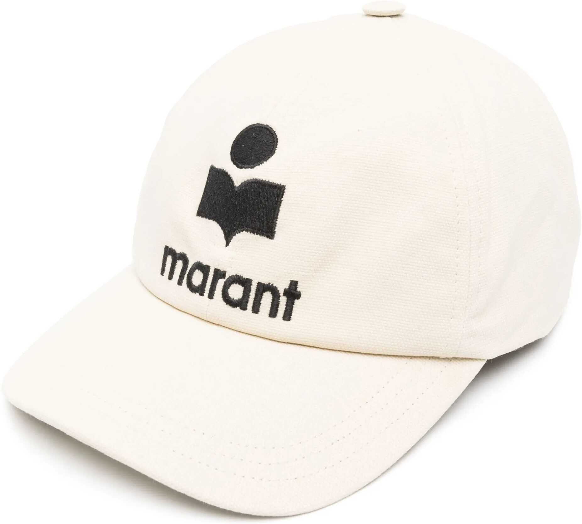 Isabel Marant Tyron Baseball Hat ECRU/BLACK