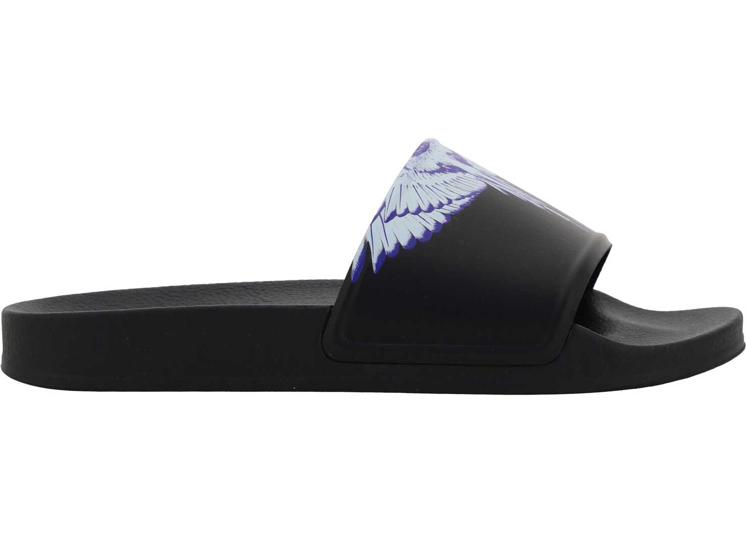 Marcelo Burlon Icon Wings Slide Shoes BLACK/WHITE