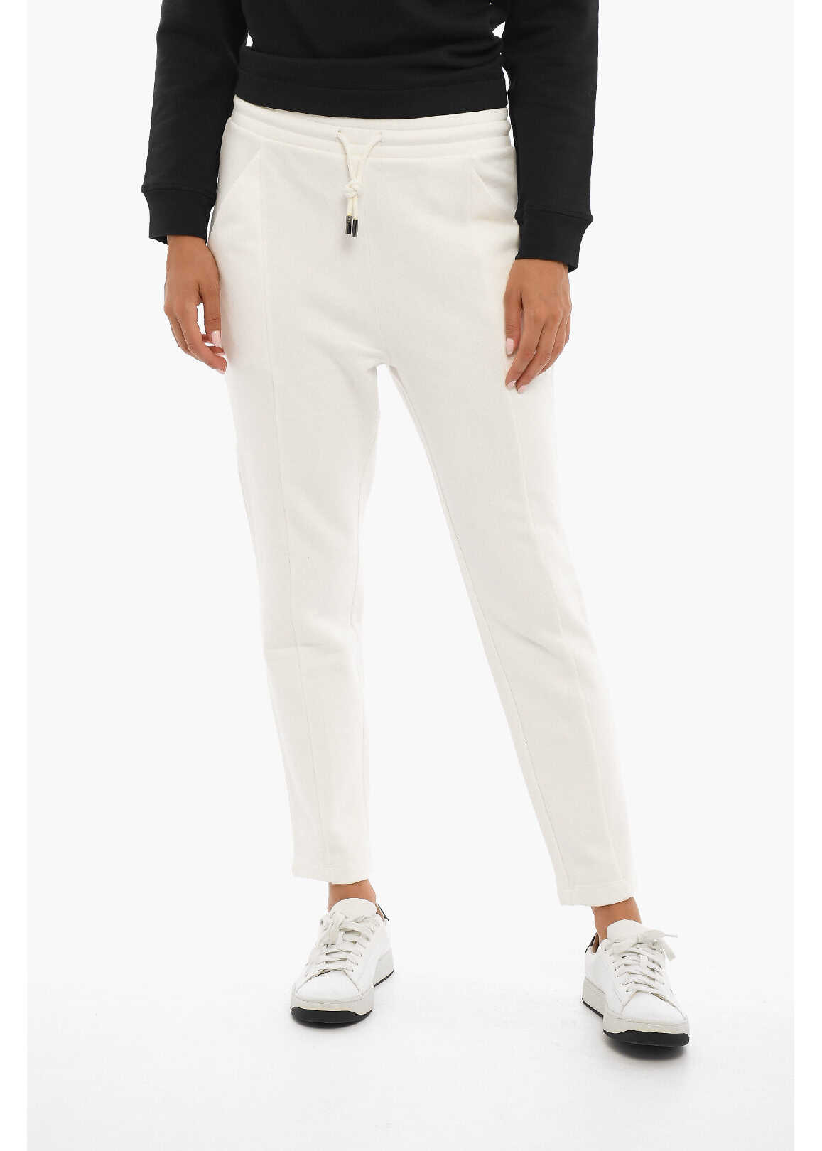 Woolrich Solid Color Bushwick Joggers With 2 Pockets White