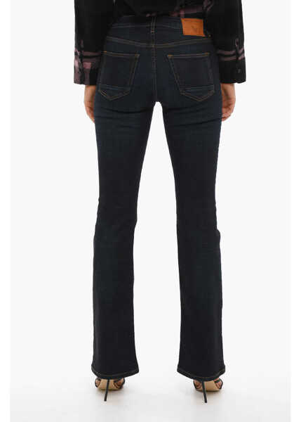 Blugi drepti Woolrich Regular Waist Sofi Regular Fit Jeans With Visible Stiching 2 Blue Femei (BM 10122590) 2