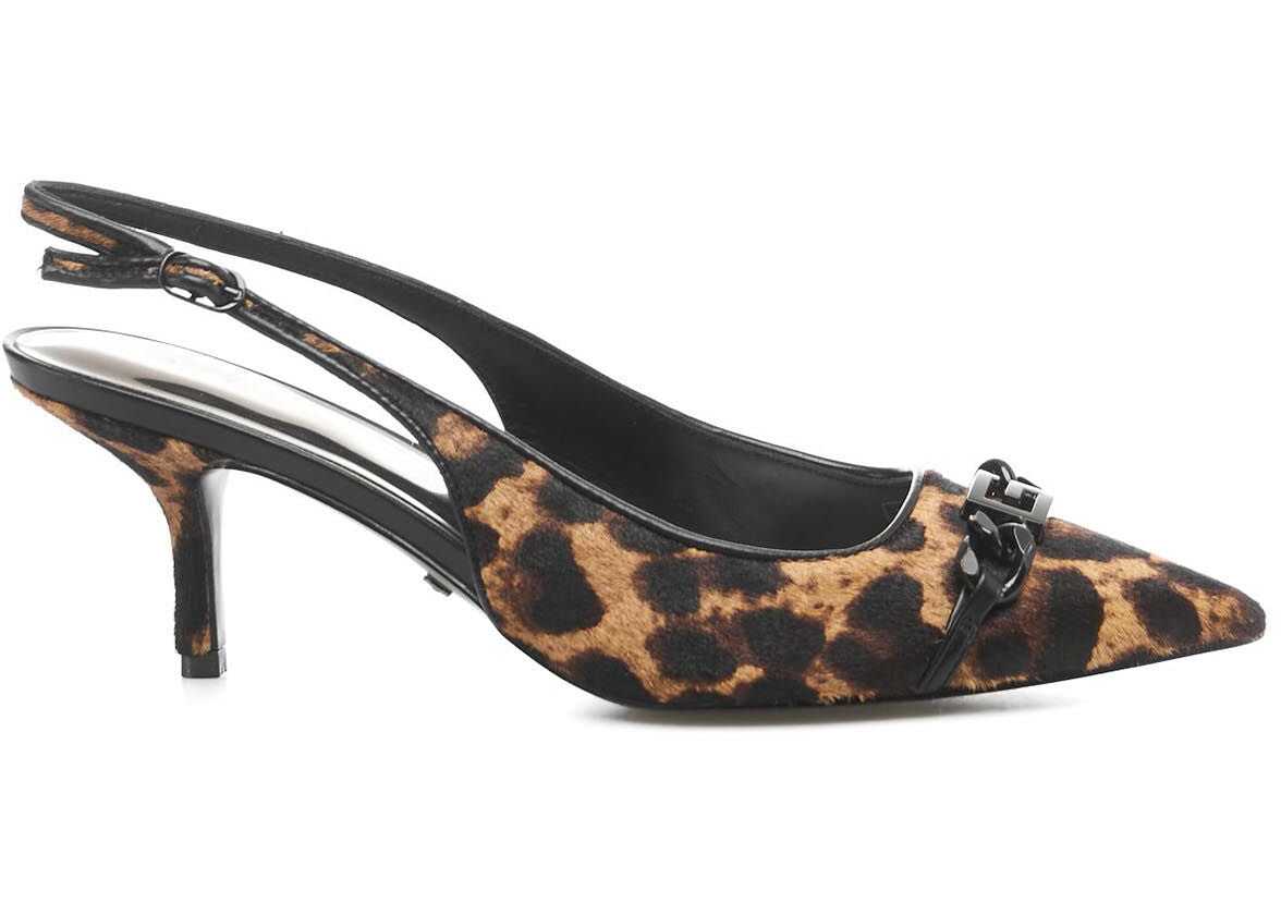 GUESS Slingback kitten heels Brown