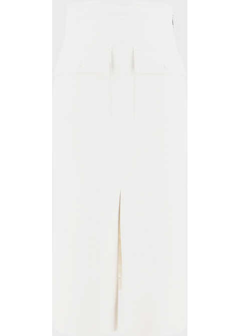 MSGM Midi Skirt WHITE
