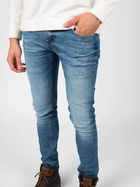 Pantaloni casual GUESS Super Skinny Chris M2RA27D46AE Niebieski Barbati (BM 10124936) 6