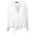 AMIRI Silk Blend Wrap Shirt With Lurex Motif White