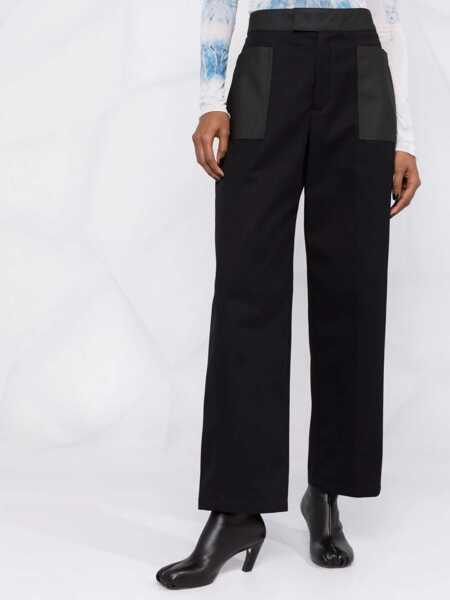 Pantaloni casual AMBUSH Nylon Worker High-Waisted Pants With Cargo Pockets Black Femei (BM 10125395) 5