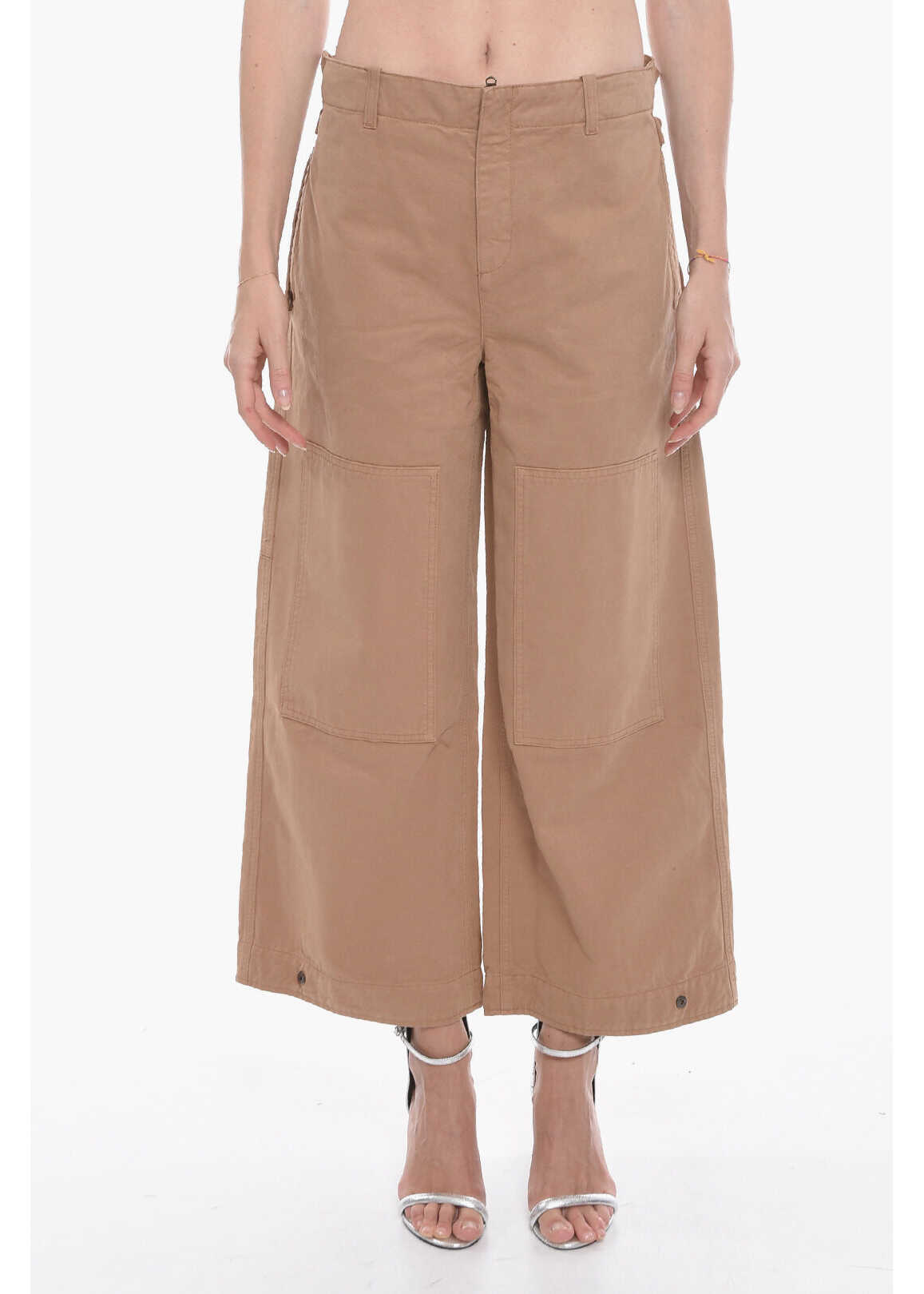 ETRO Cropped Fit Santa Barbara Chinos Pants With Martingale Beige