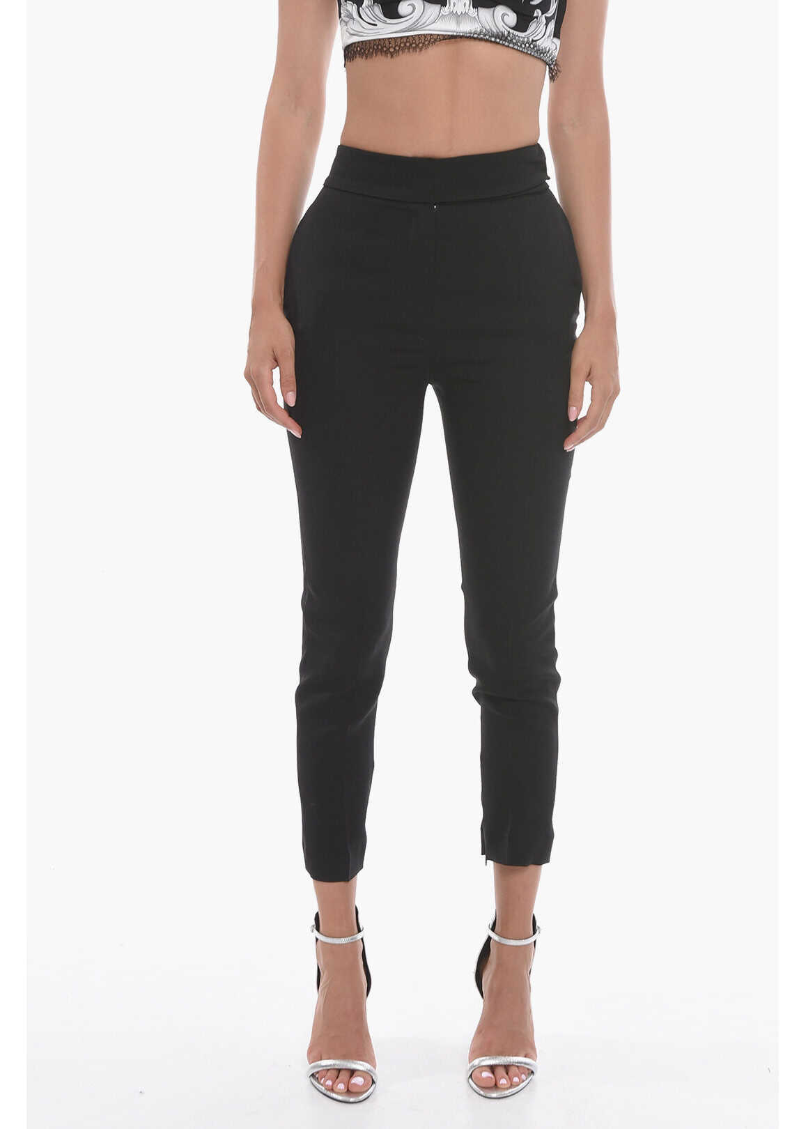 Alexandre Vauthier Hidden Fastening Tuxedo Pants Black