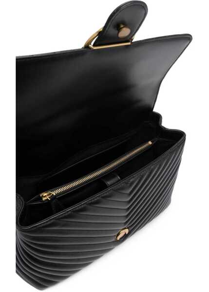 Genti de mana Pinko Love Lady Handbag NERO/ANTIQUE Femei (BM 10130990) 5