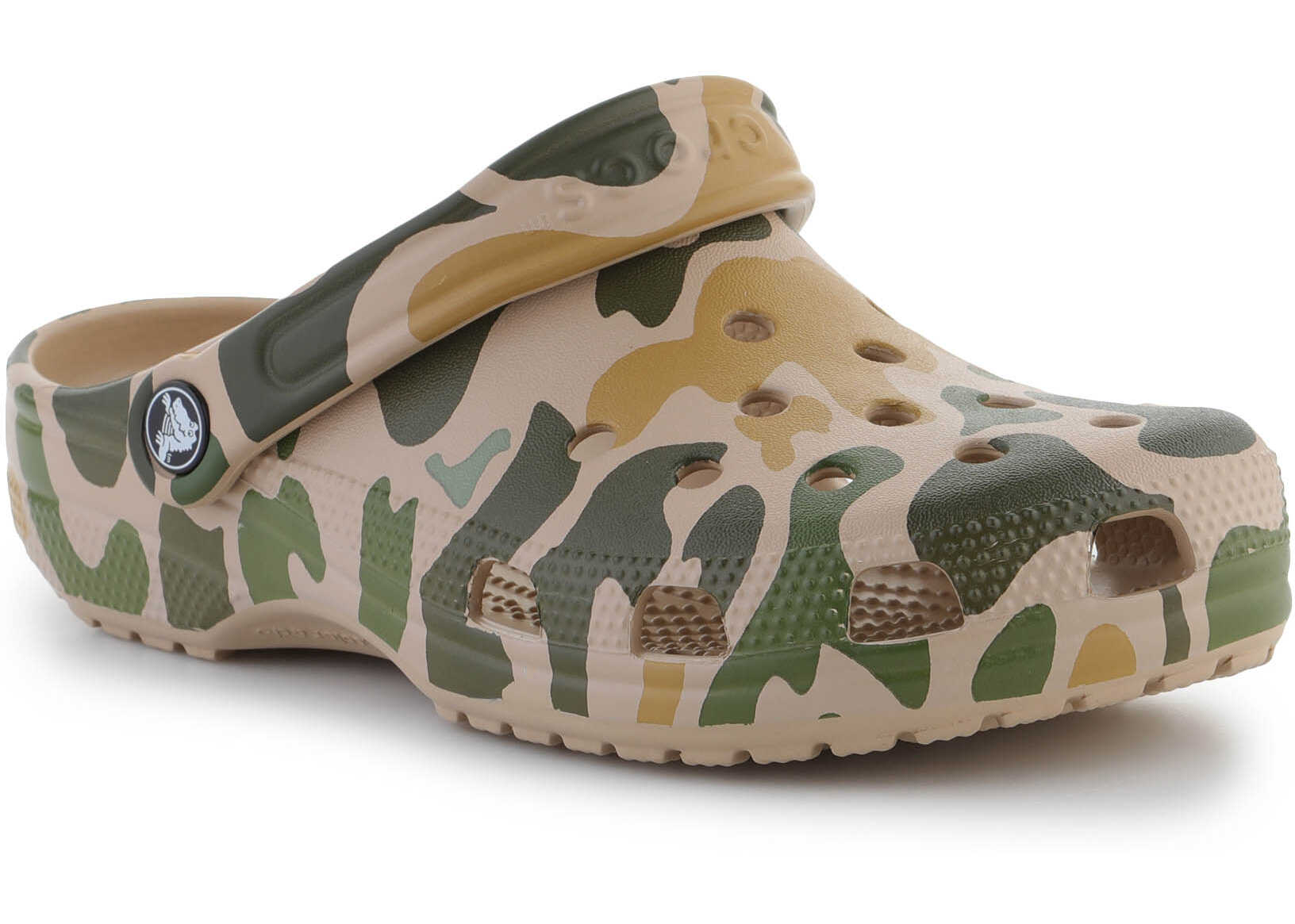 Crocs UNISEX slippers Classic Printed Camo Clog – multikolor Green/Beige