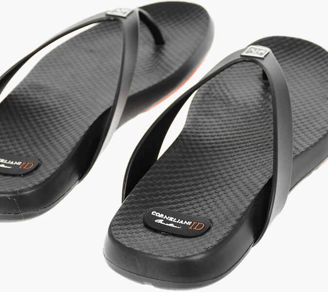 Slapi CORNELIANI Id Rubber Flip-Flops Black Barbati (BM 10131310) 2
