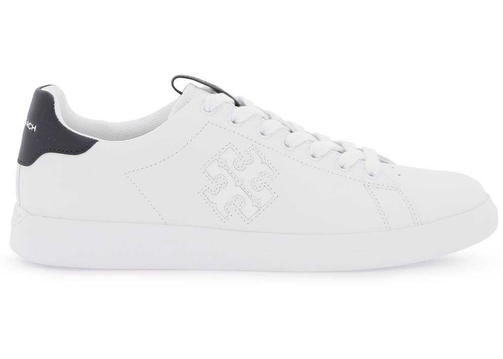Tory Burch 'Howell Court' Sneakers With Double T WHITE PERFECT NAVY image3