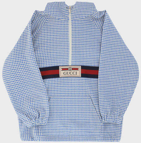Gucci Hoodie for Boy IVORY/BLUETTE/MIX