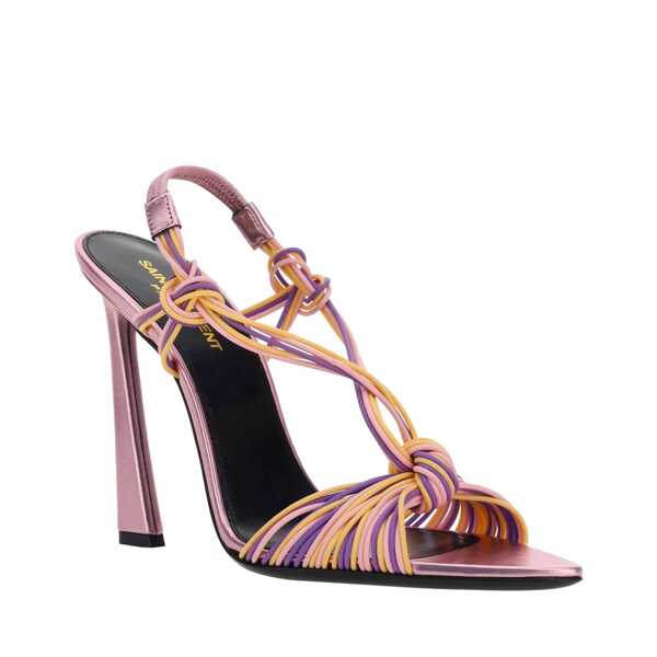 Sandale Saint Laurent Saint Laurent Pool 105 Heel Sandals Pink Femei (BM 10156418) 2