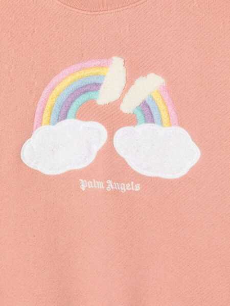 Hanorace Palm Angels Rainbow Crewneck PINK Fete (BM 10156925) 3