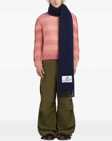 Esarfe Marni Alpaca Scarf BLACK Barbati (BM 10157228) 4