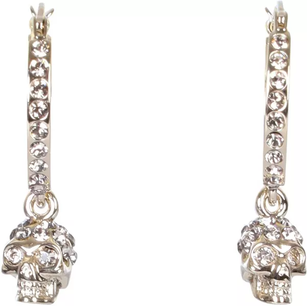 Alexander mcqueen hot sale skull hoop earrings