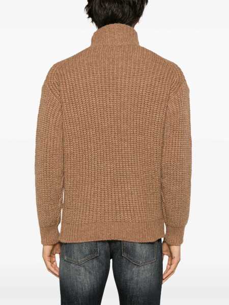Pulovere casual Roberto Collina Alpaca Jumper BEIGE Barbati (BM 10162967) 4