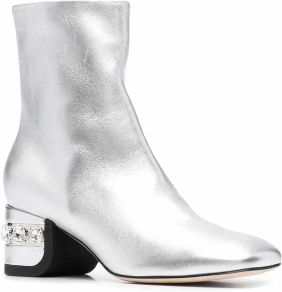 Cizme scurte NICHOLAS KIRKWOOD 55Jj Crystal Boots SILVER Femei (BM 10167272) 2