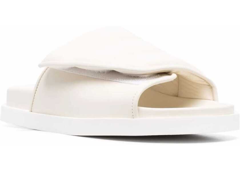 Slapi GIA BORGHINI Gia 3 Puffy Sandals IVORY Barbati (BM 10167407) 2