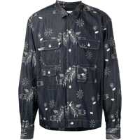 Camasi casual "Bird" Embroidery Shirt Barbati