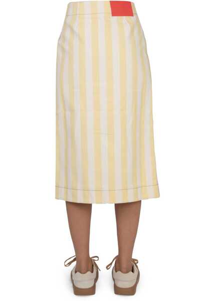 Fuste casual SUNNEI Striped Pattern Skirt BEIGE Femei (BM 10167866) 4