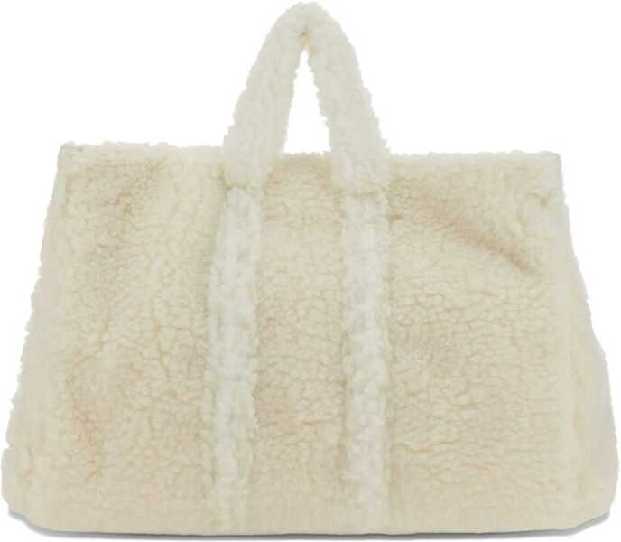 Genti de mana SUNNEI Teddy Fleece Bag WHITE Femei (BM 10167878) 2