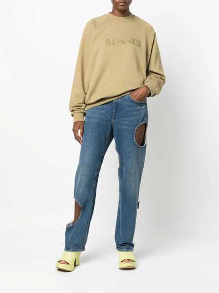 Bluze de trening SUNNEI Sweatshirt With Logo Embroidery BEIGE Barbati (BM 10167884) 3