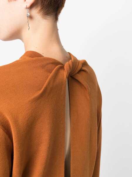 Pulovere casual PROENZA SCHOULER WHITE LABEL Silk Blend Knit ORANGE Femei (BM 10167956) 5